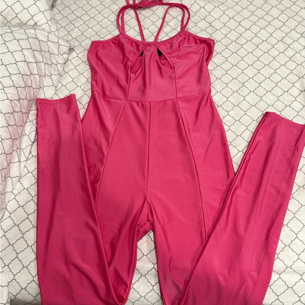 SWANK Hot Pink Strappy Top